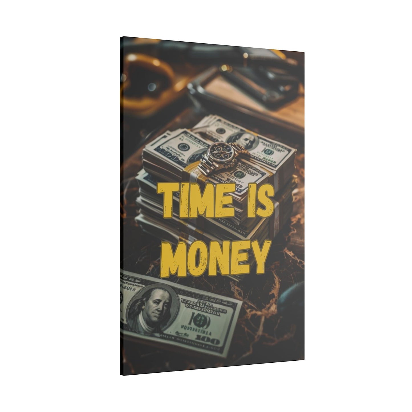 Time is Money Cash Canvas