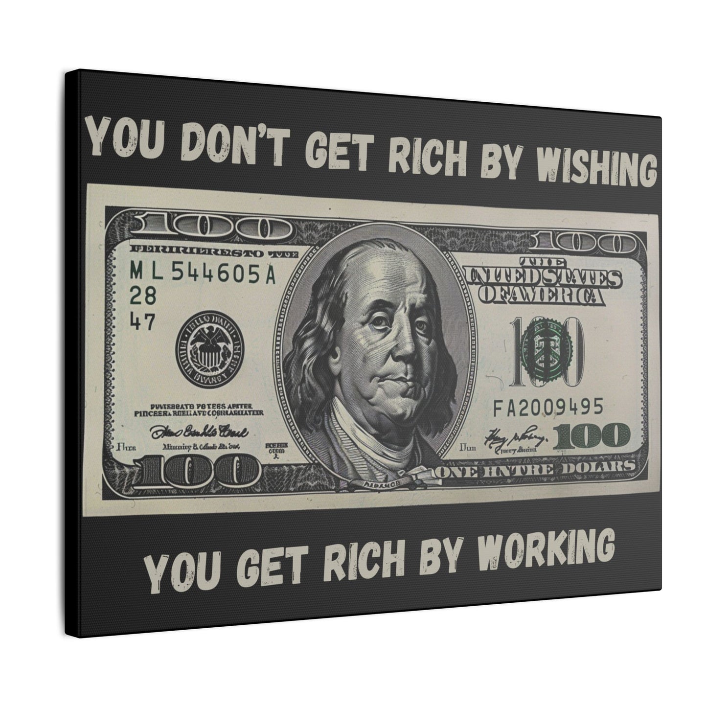 You Don't Get Rich by Wishing You Get Rich by Working