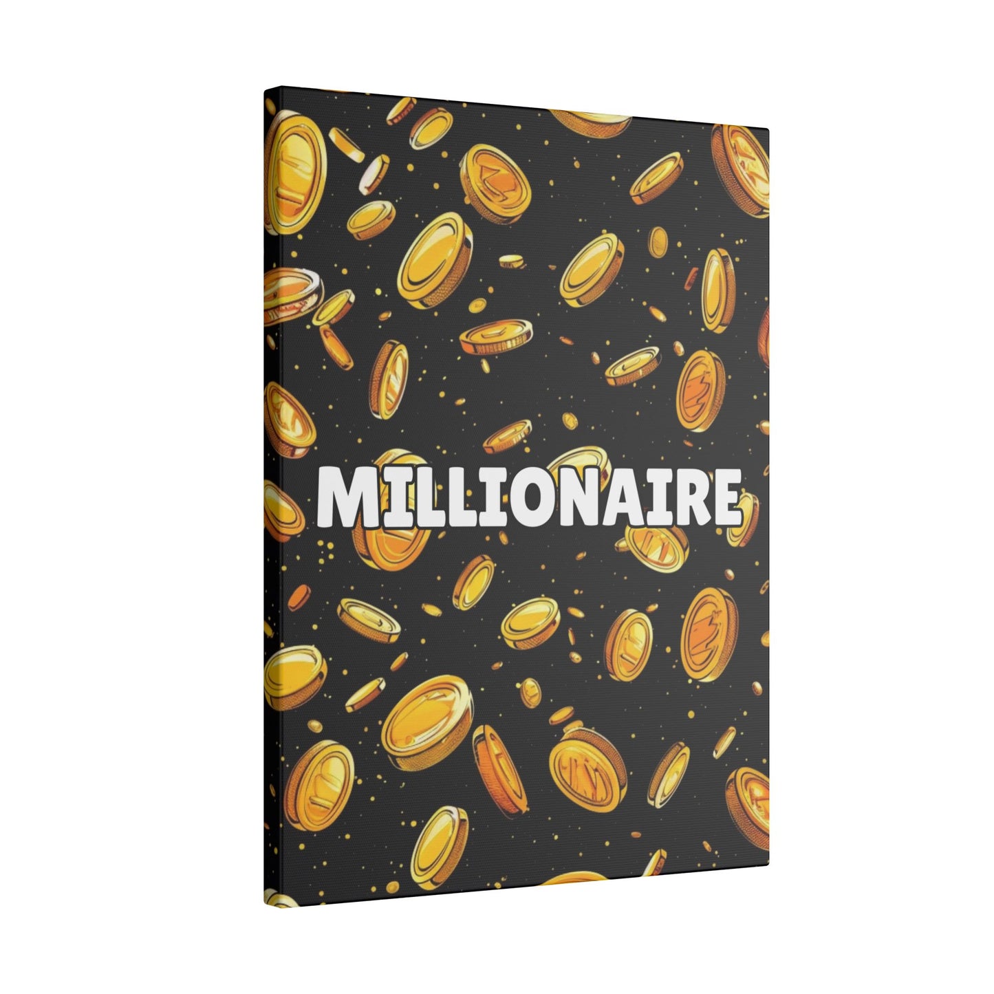 Millionaire Cartoon Coin Canvas