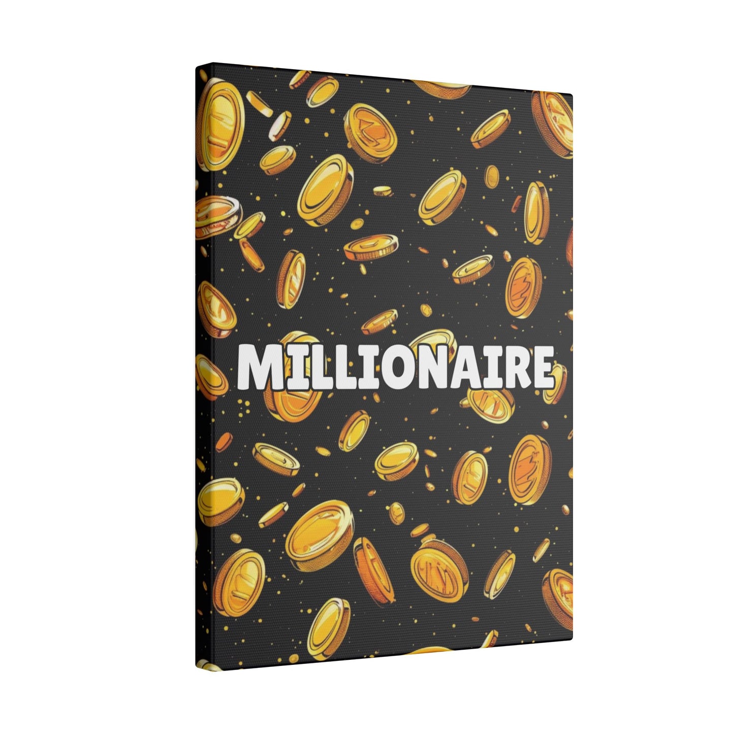 Millionaire Cartoon Coin Canvas