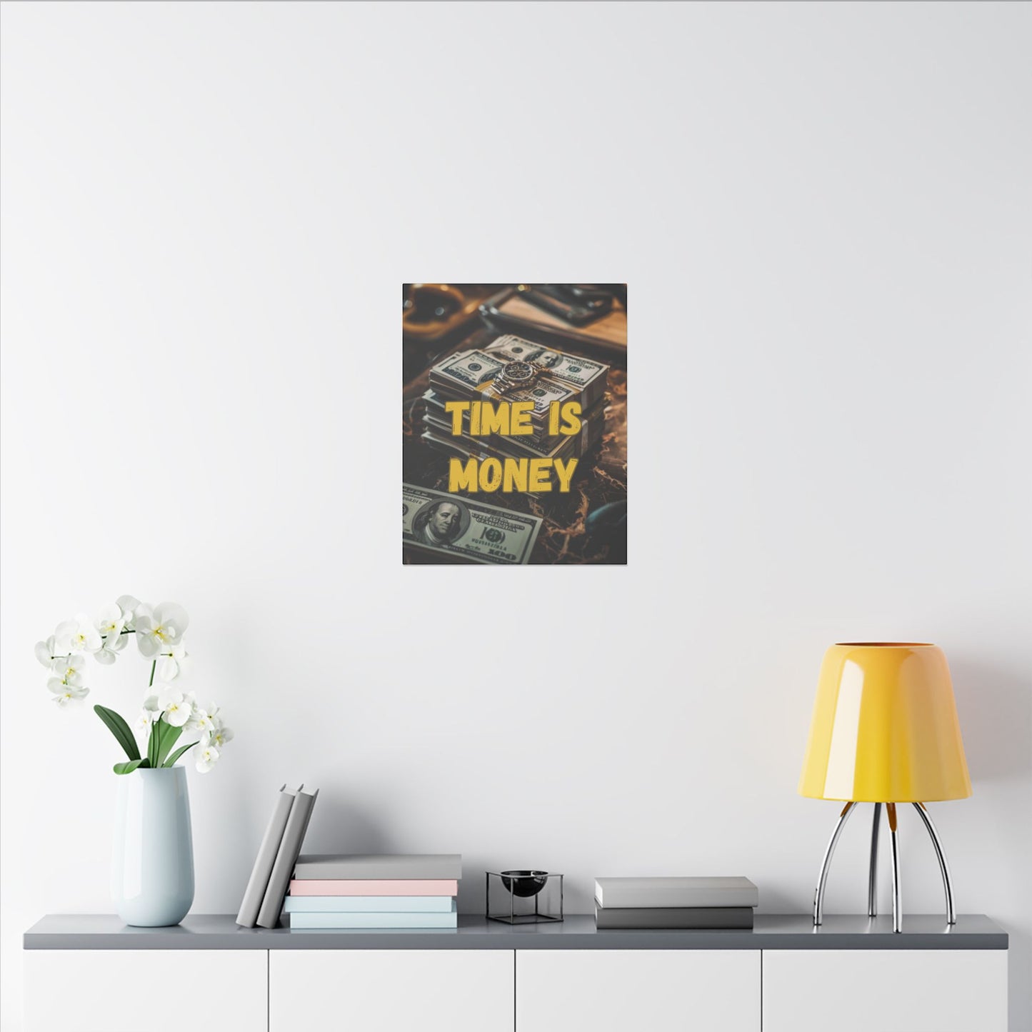 Time is Money Cash Canvas