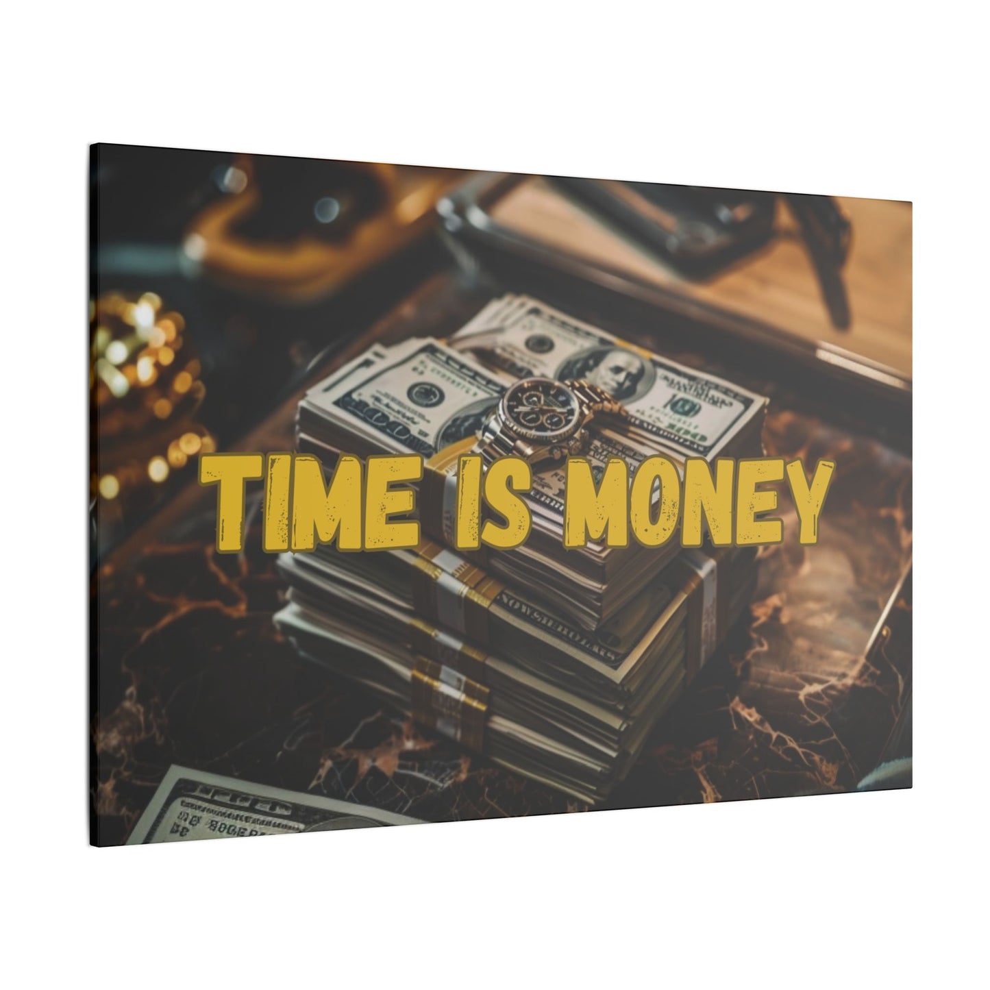 Time is Money Cash Canvas