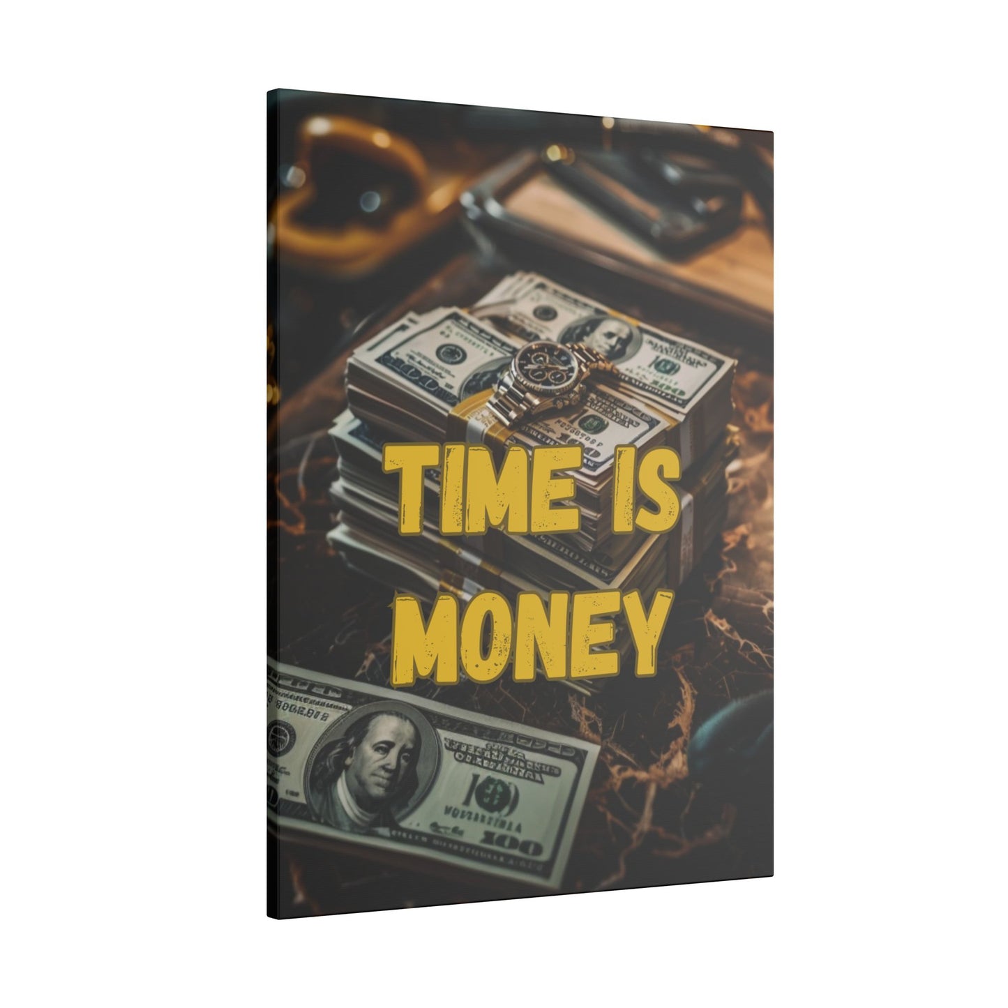 Time is Money Cash Canvas