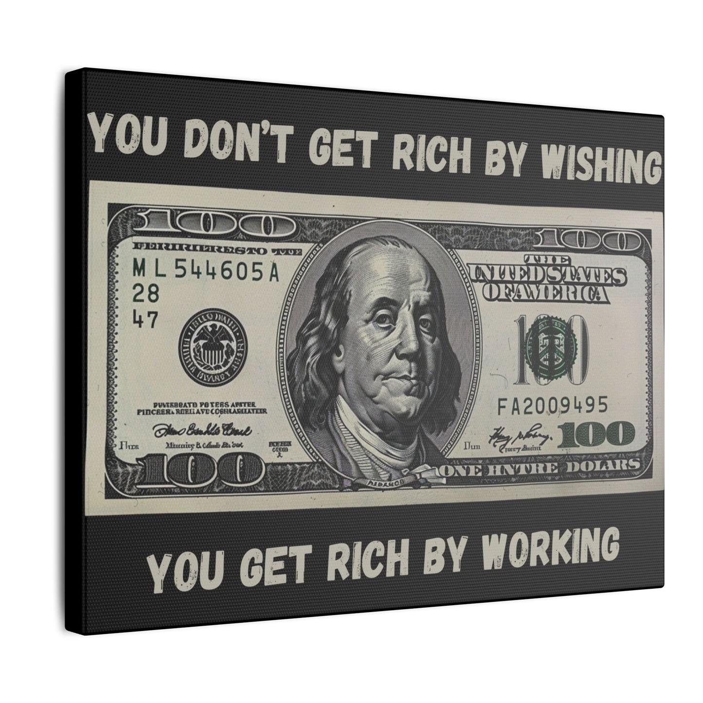 You Don't Get Rich by Wishing You Get Rich by Working