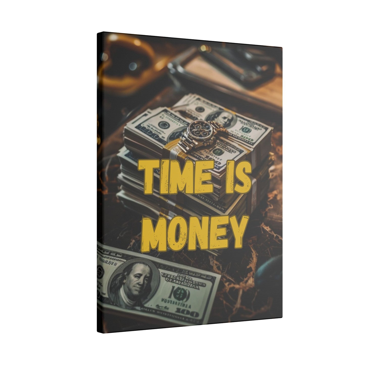 Time is Money Cash Canvas