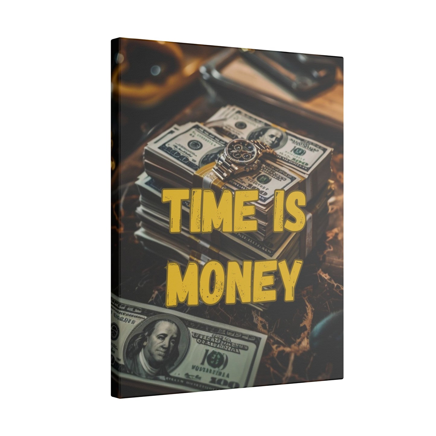 Time is Money Cash Canvas