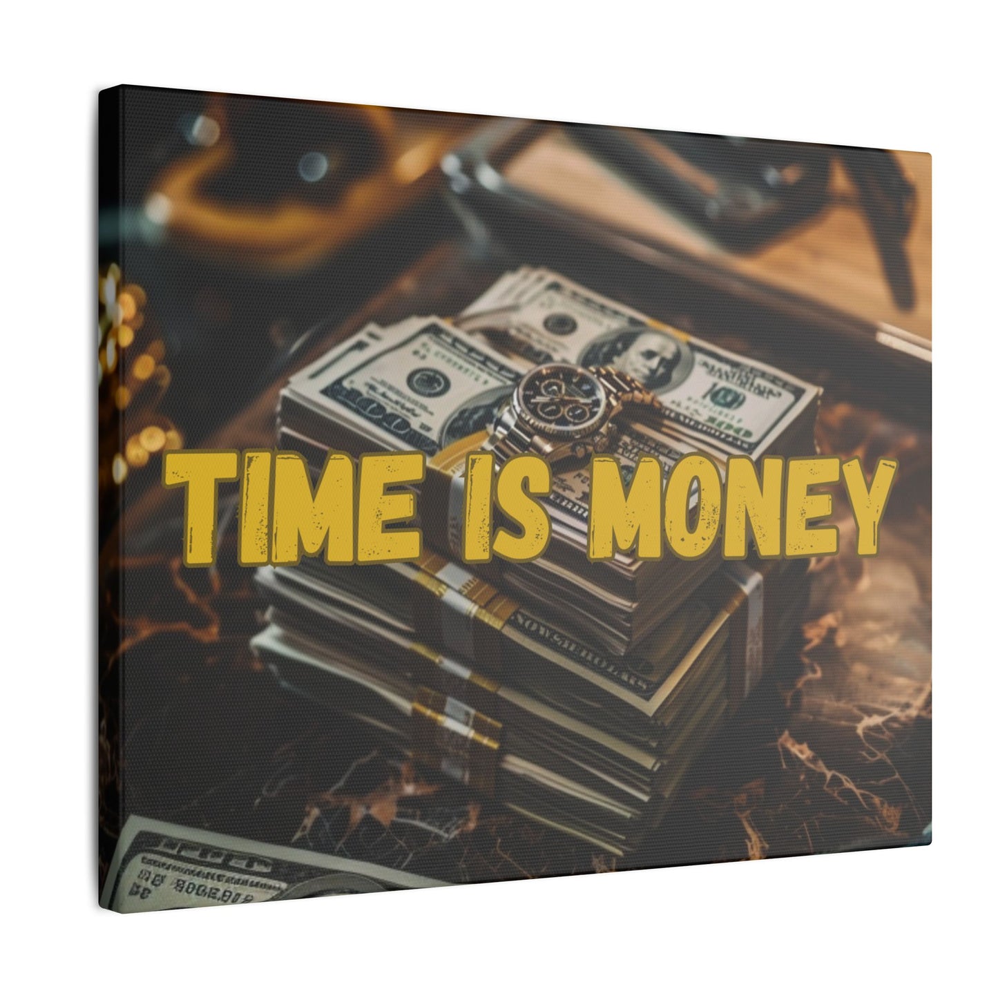 Time is Money Cash Canvas