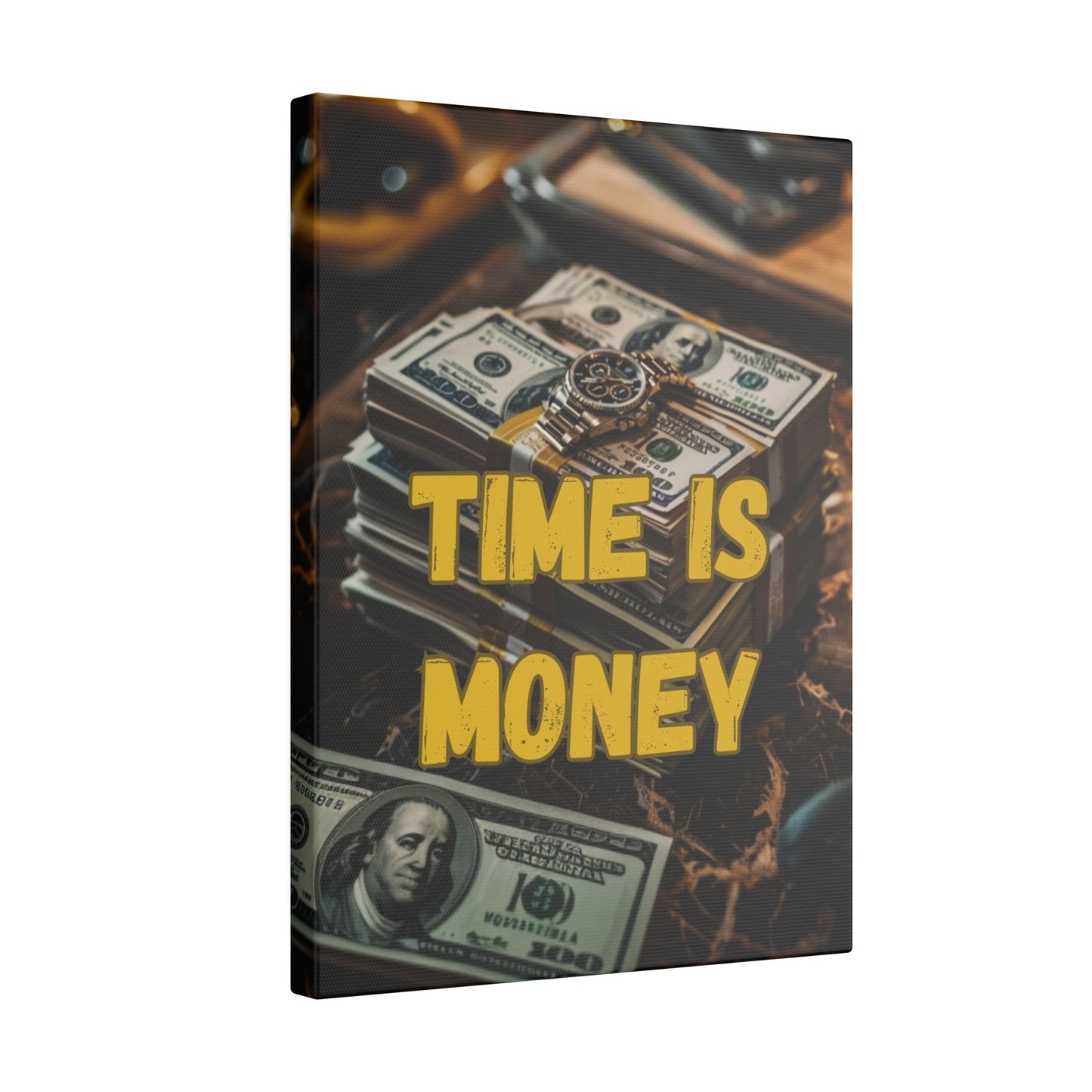 Time is Money Cash Canvas