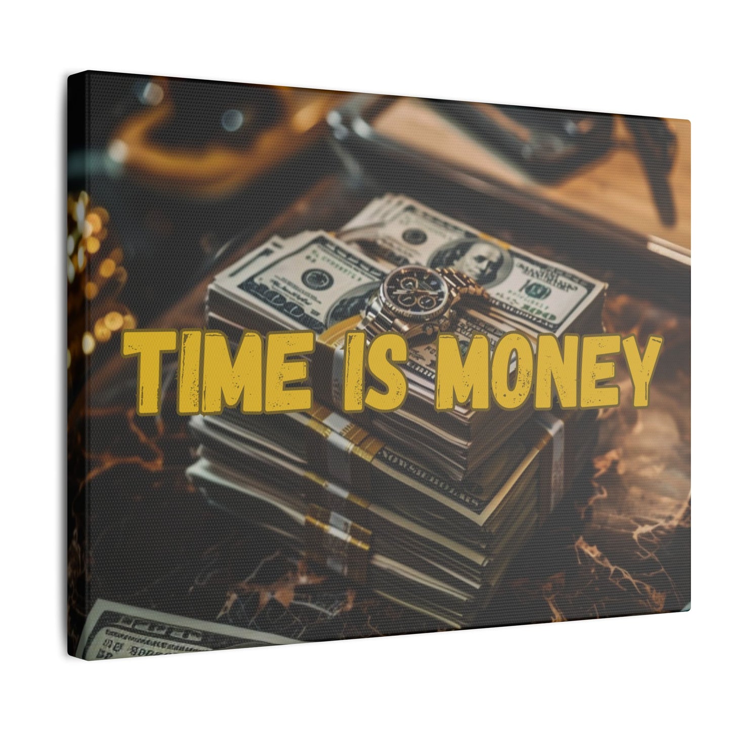 Time is Money Cash Canvas