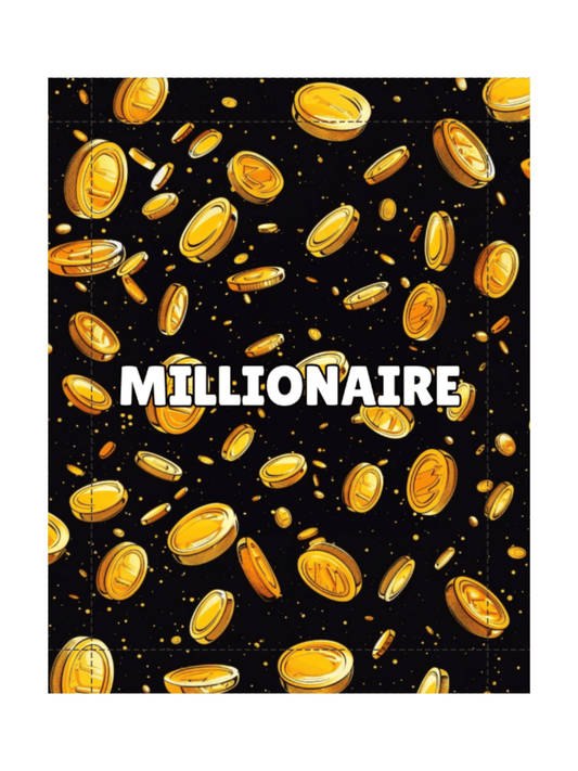 Millionaire Cartoon Coin Canvas