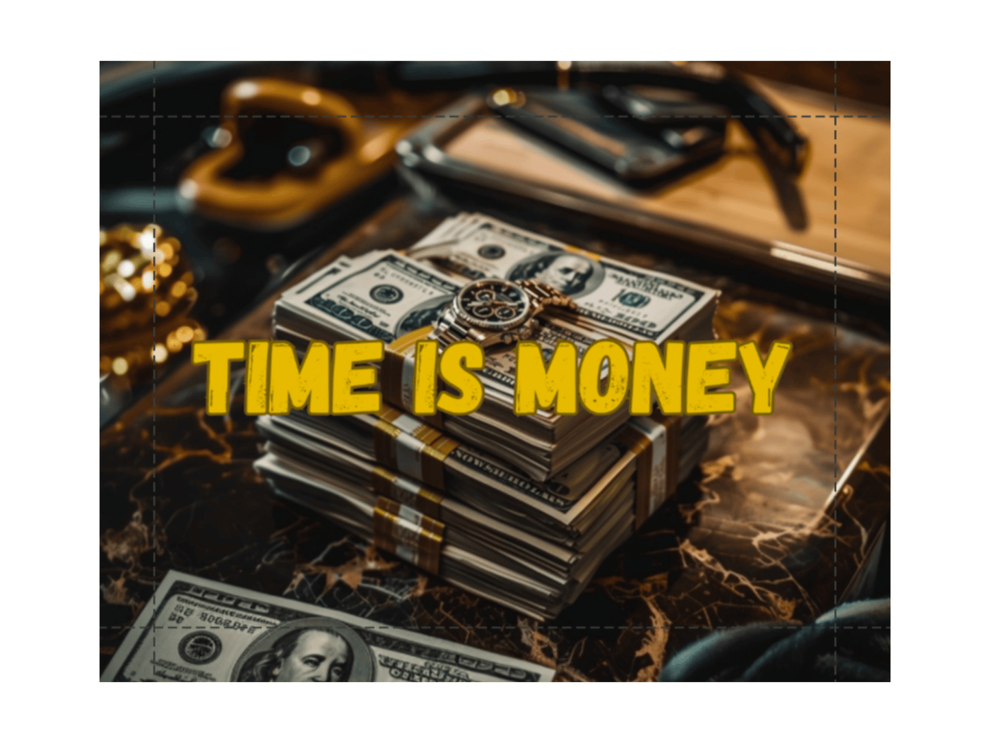 Time is Money Cash Canvas