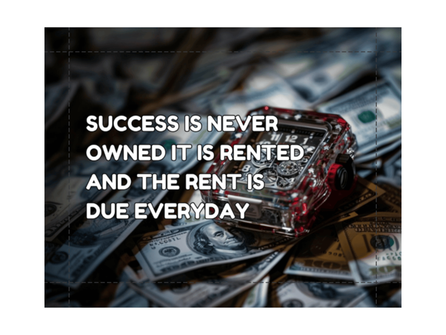 Success is Never Owned It Is Rented