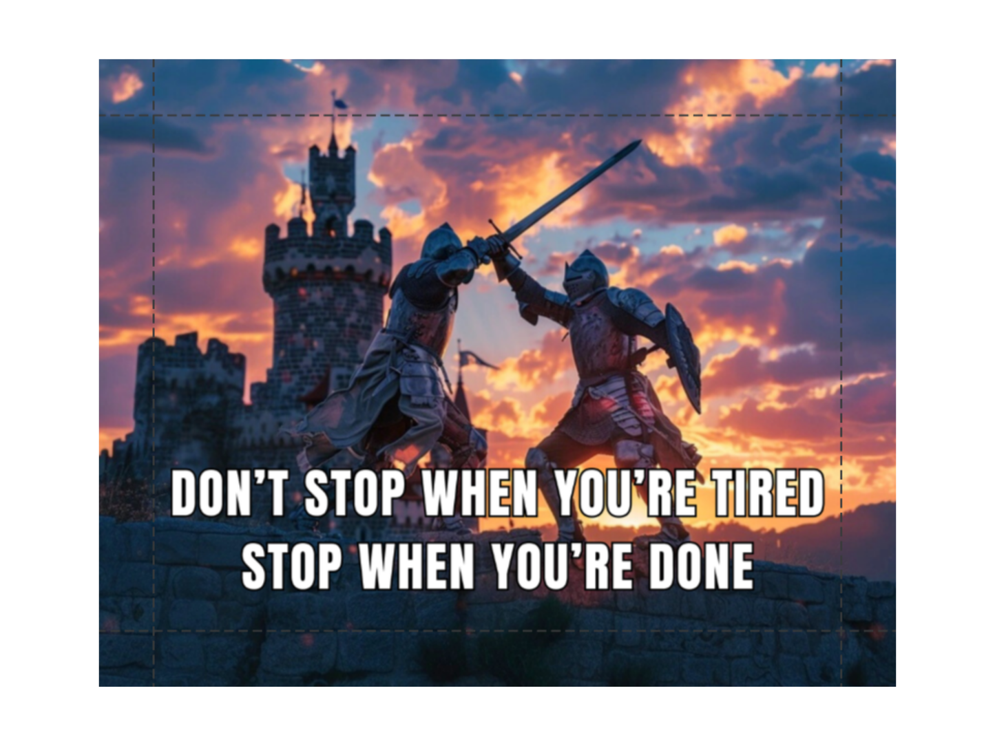 Don't Stop When You're Tired Stop When You're Done