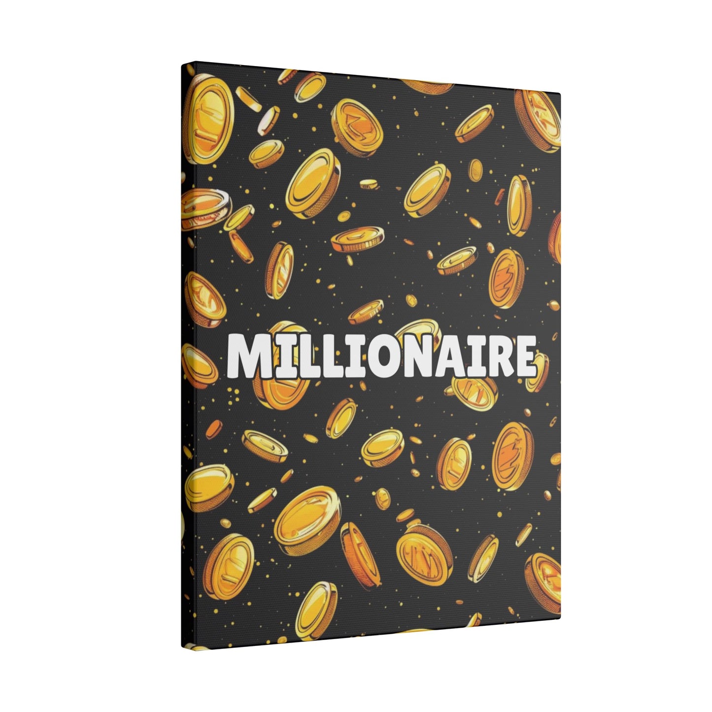 Millionaire Cartoon Coin Canvas