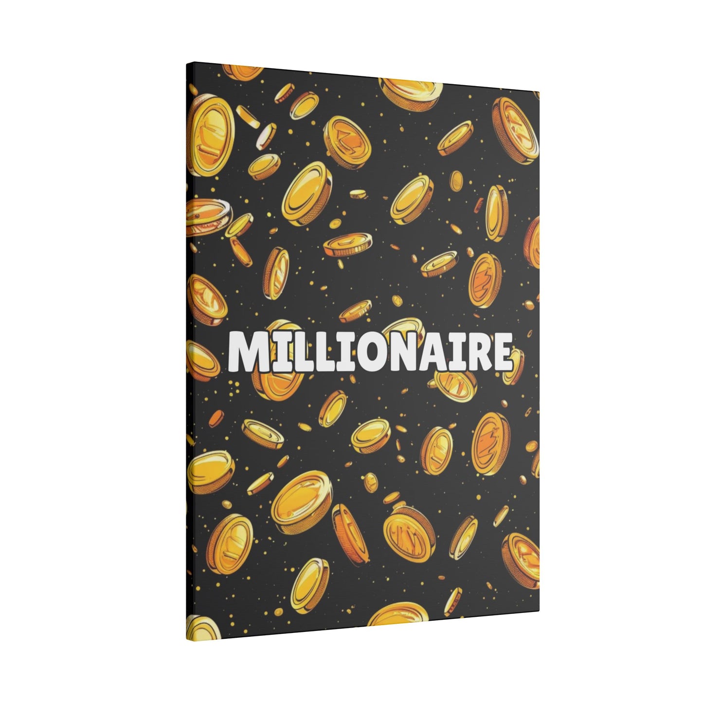 Millionaire Cartoon Coin Canvas