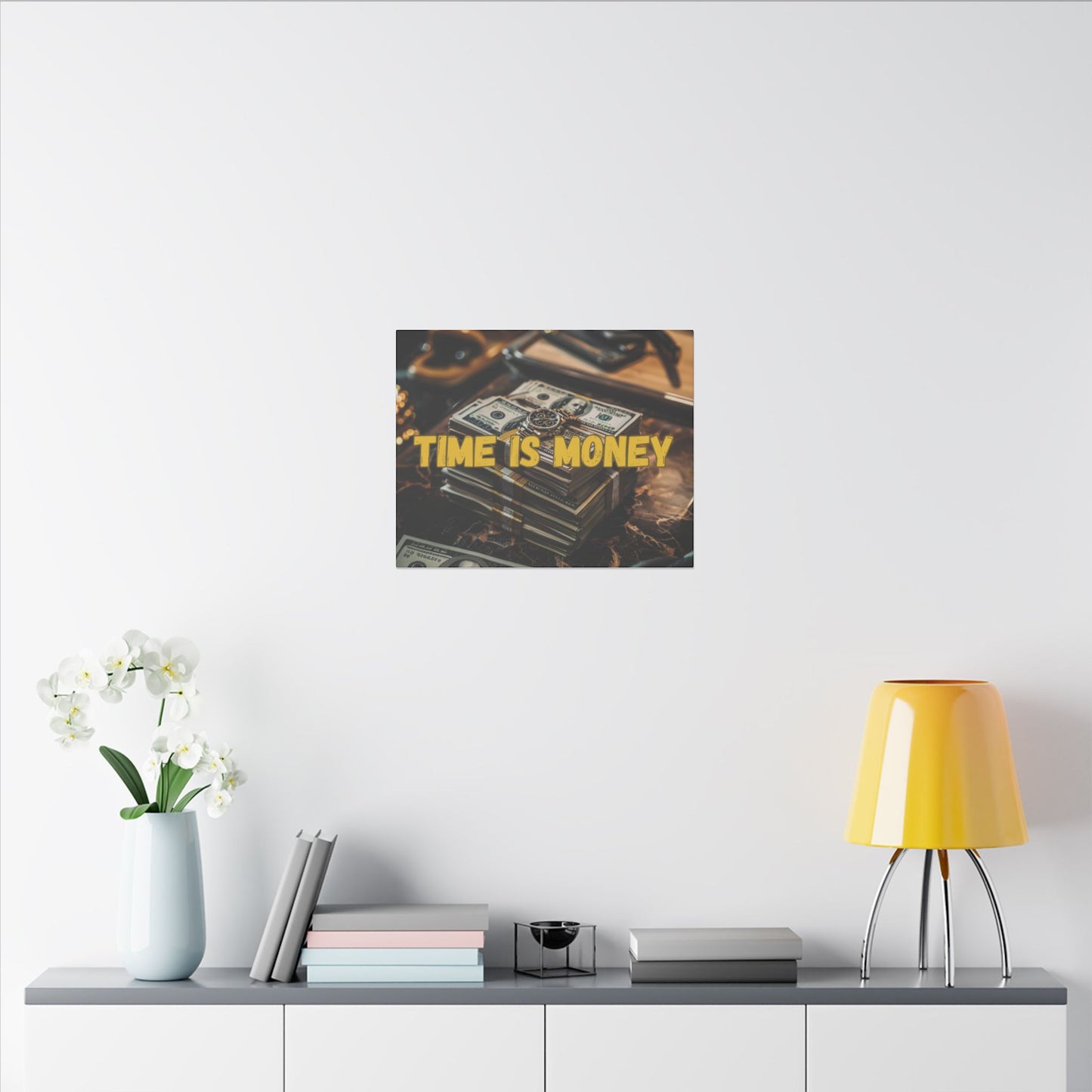 Time is Money Cash Canvas