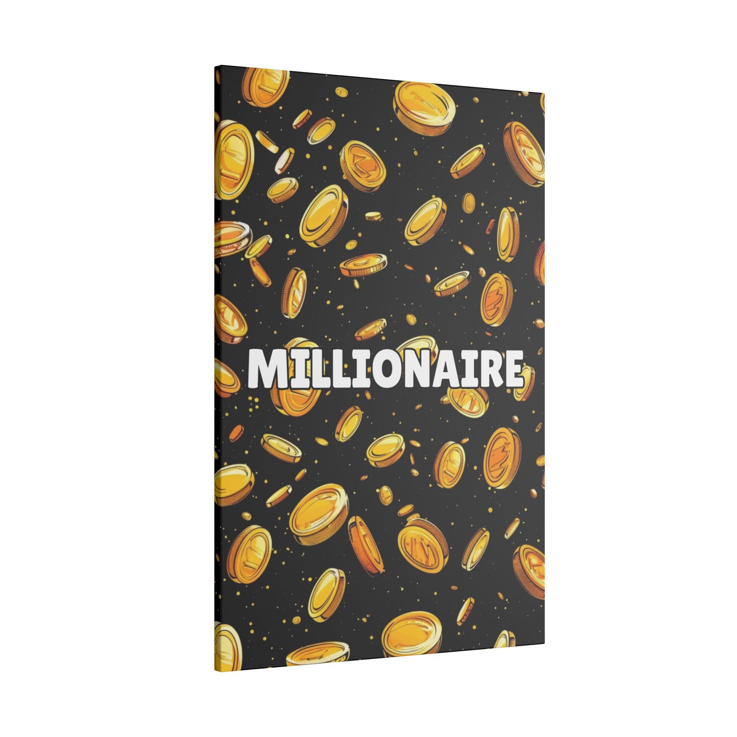 Millionaire Cartoon Coin Canvas