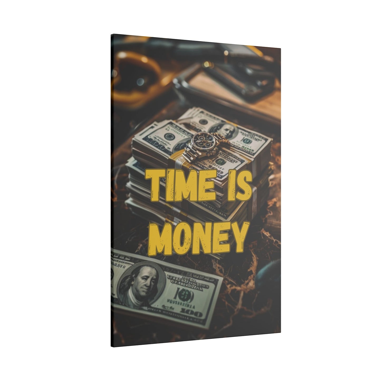 Time is Money Cash Canvas