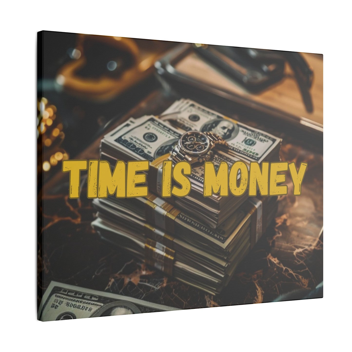 Time is Money Cash Canvas