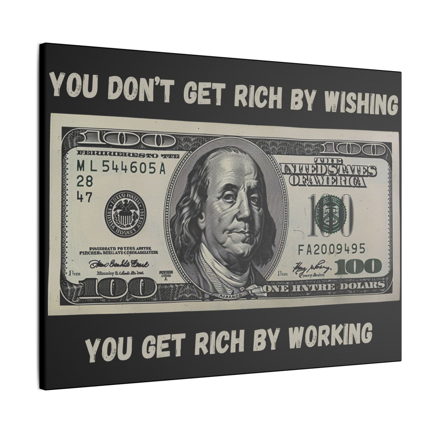 You Don't Get Rich by Wishing You Get Rich by Working