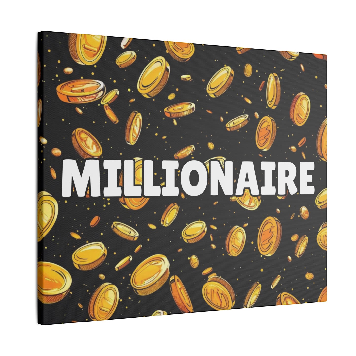 Millionaire Cartoon Coin Canvas